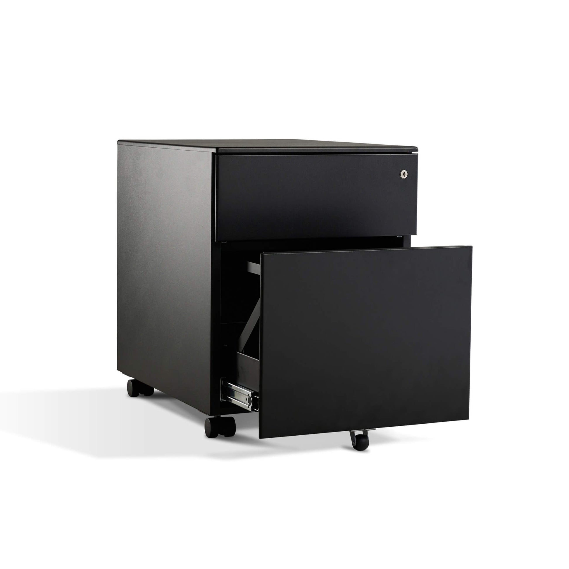 2 drawer black pedestal from Livewell Furniture at www.livewellfurniture.co.uk