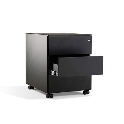 3 drawer black pedestal from Livewell Furniture at www.livewellfurniture.co.uk