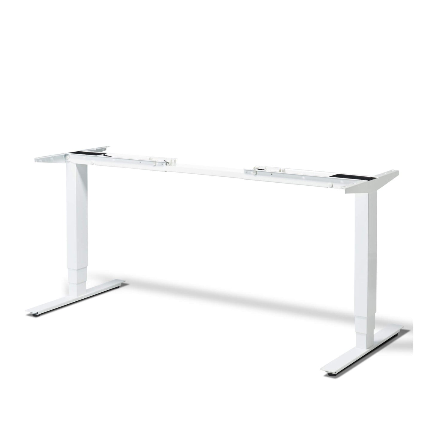 Elevate electric height adjustable standing desk white frame from Livewell Furniture at www.livewellfurniture.co.uk