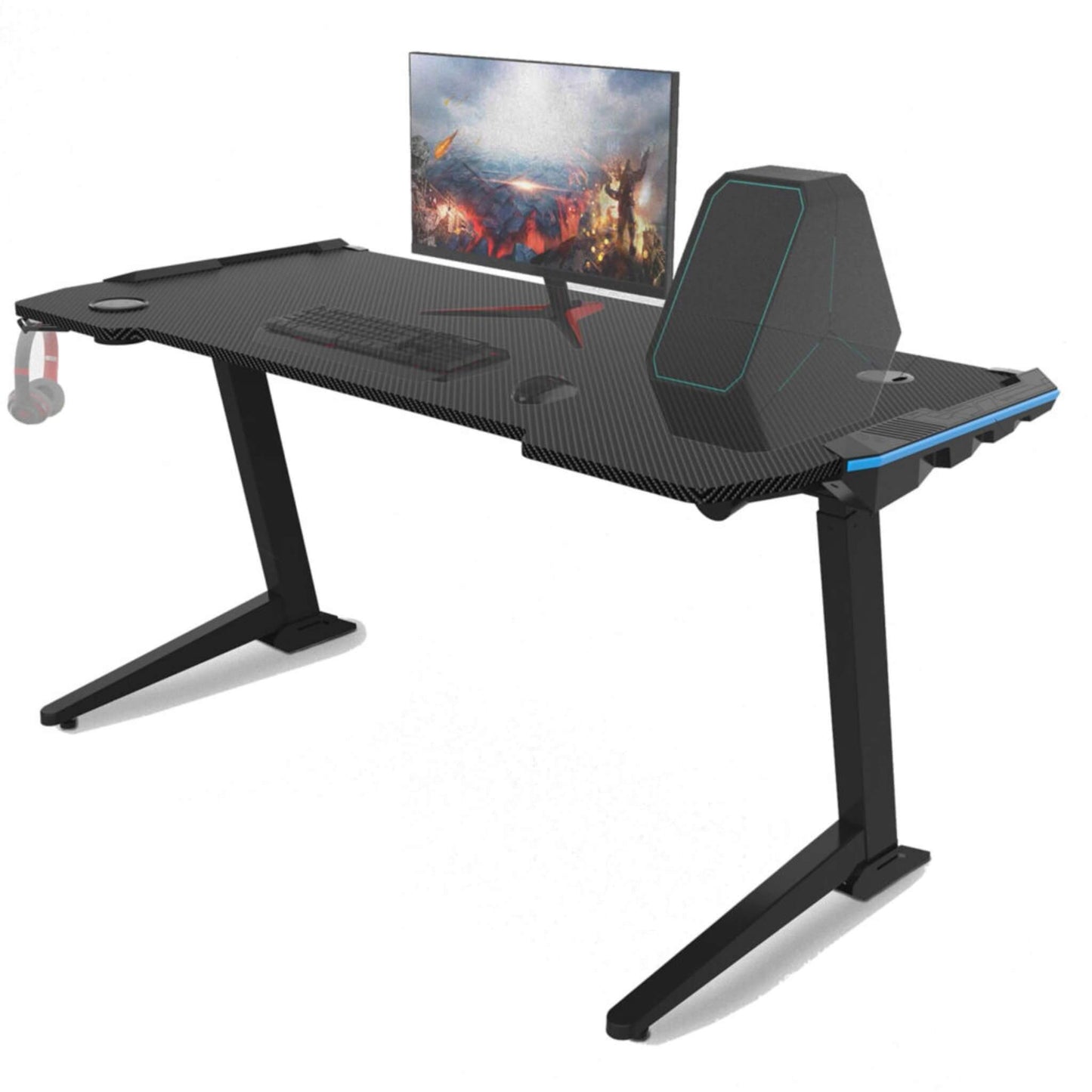 GX1 electric height adjustable standing gaming desk in use from Livewell Furniture at www.livewellfurniture.co.uk