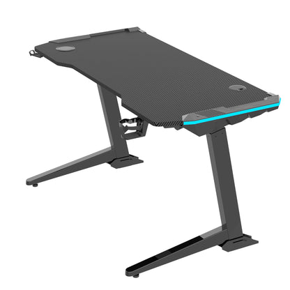 GX1 electric height adjustable standing gaming desk side view from Livewell Furniture at www.livewellfurniture.co.uk