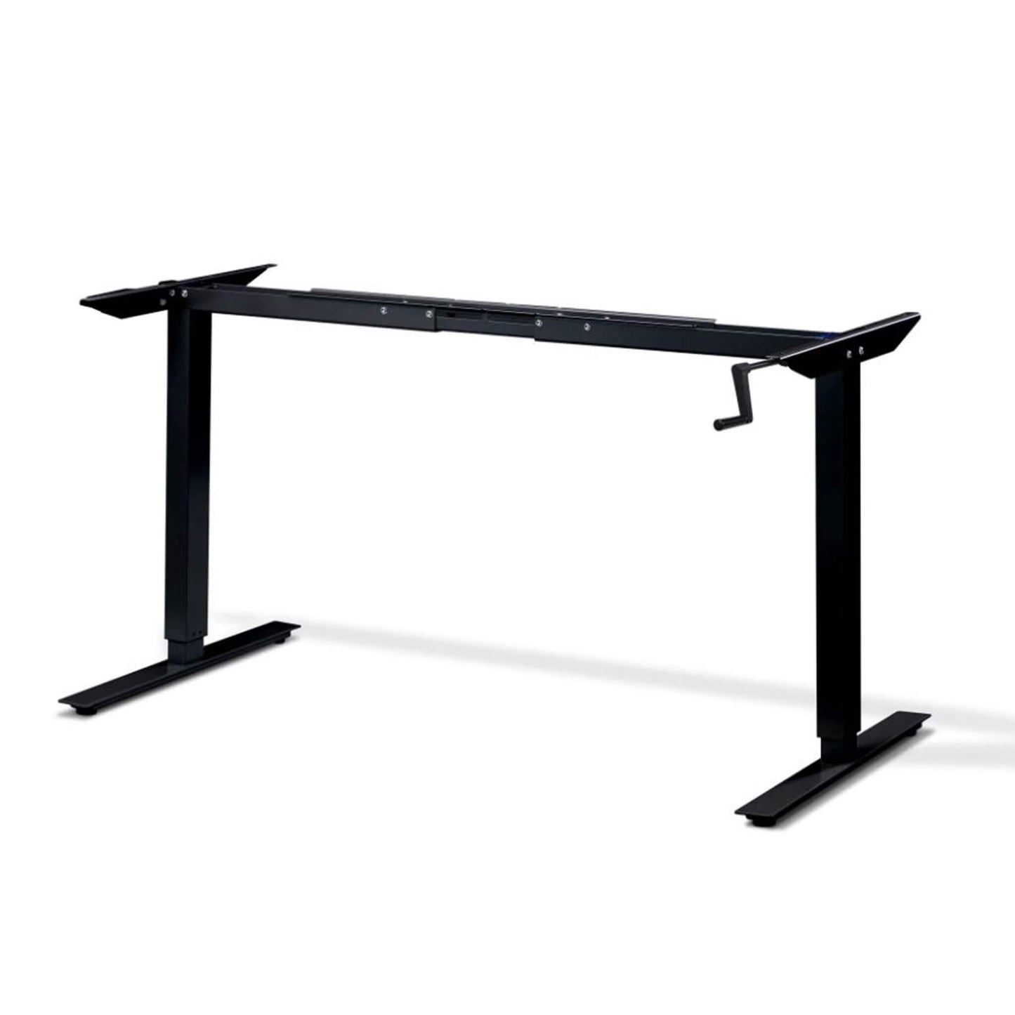    Kinetic height adjustable standing desk frame in black from Livewell Furniture at www.livewellfurniture.co.uk