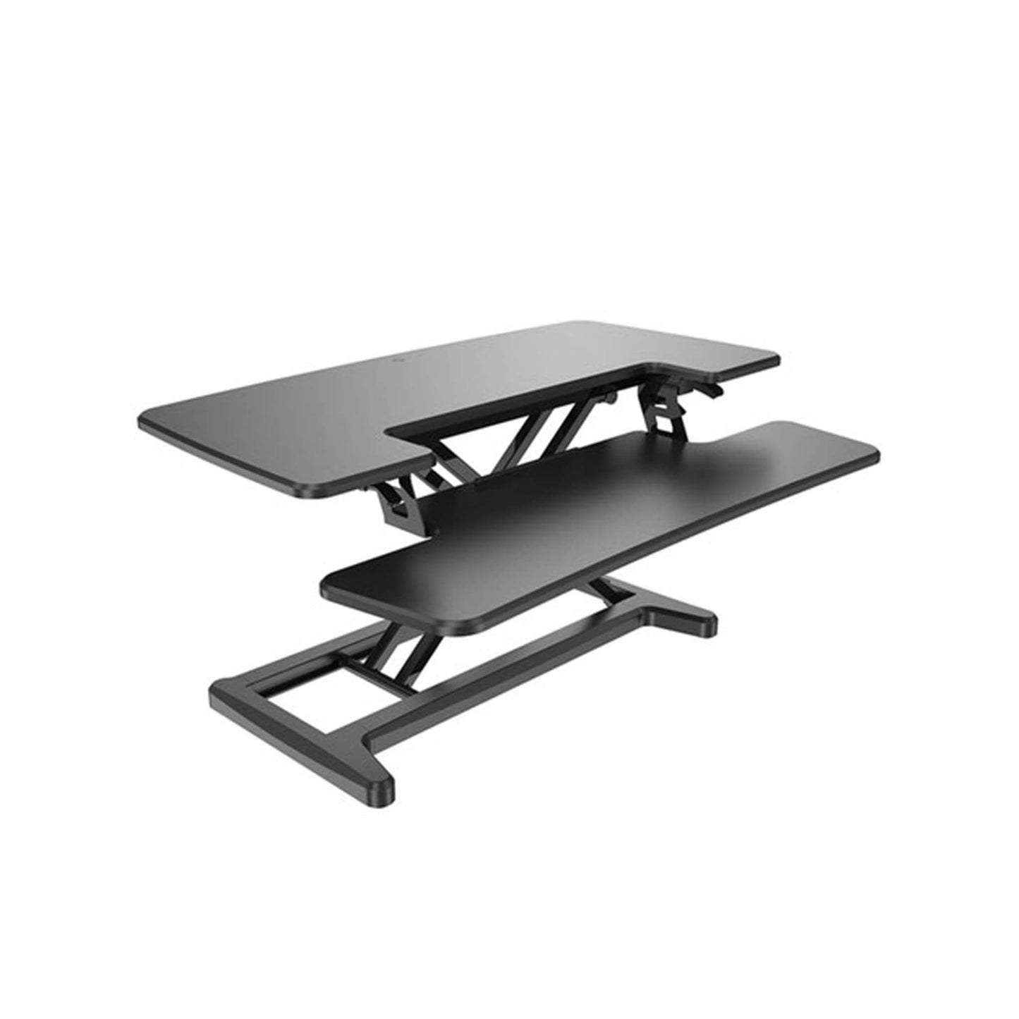 REVILO M9 manual desk converter in black from Livewell Furniture at www.livewellfurniture.co.uk