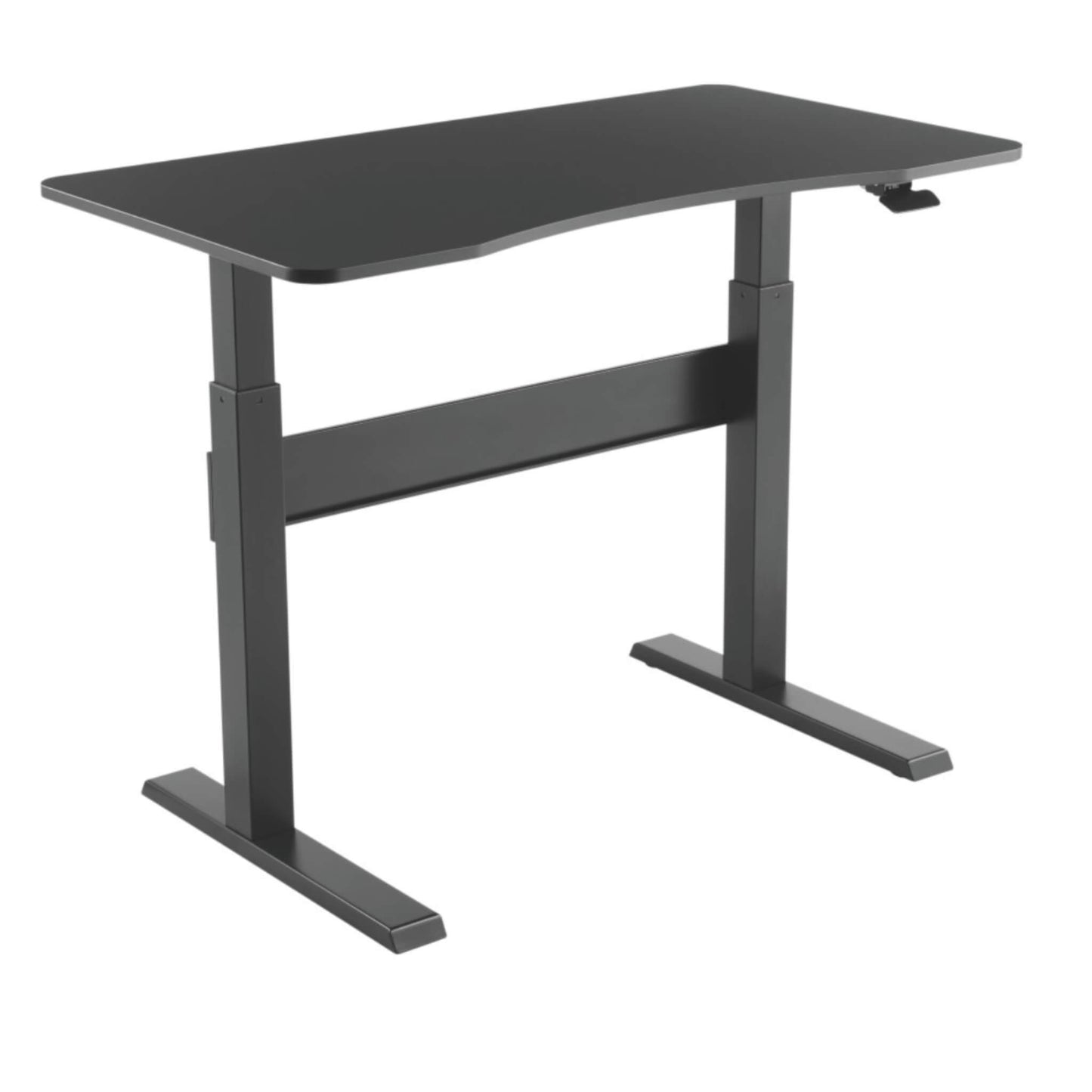 Rise height adjustable standing desk in black from Livewell Furniture at www.livewellfurniture.co.uk