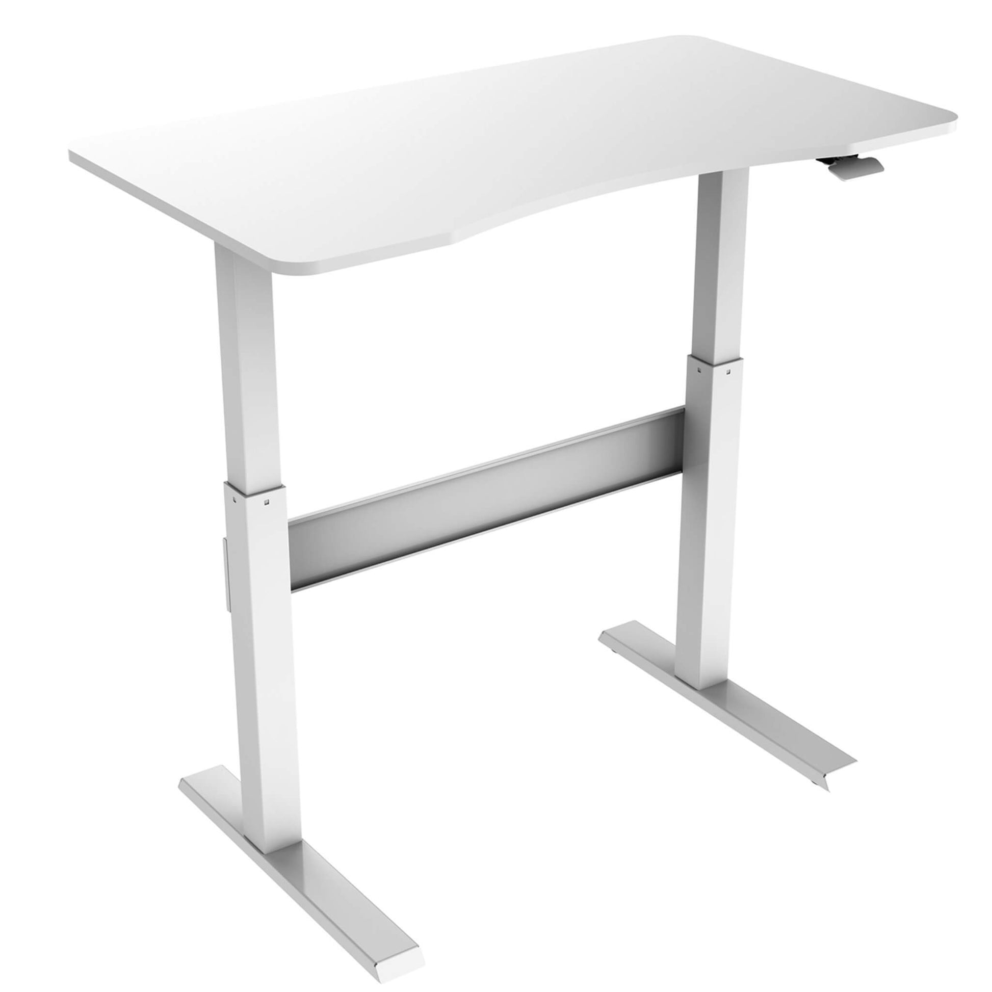 Rise height adjustable standing desk in white from Livewell Furniture at www.livewellfurniture.co.uk